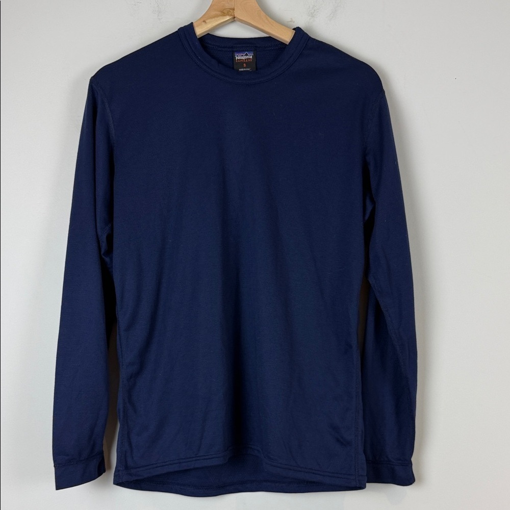 Patagonia Capilene Dark Blue Long Sleeve Tee Size Small